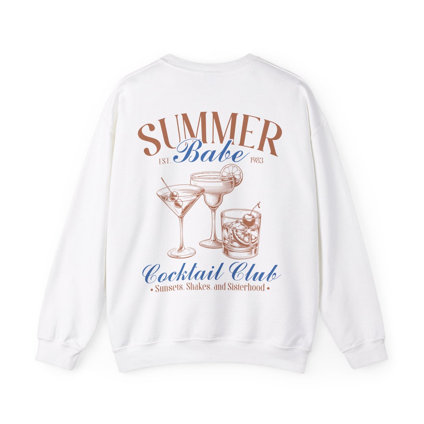 Summer Babe Cocktail Club Crewneck Sweatshirt