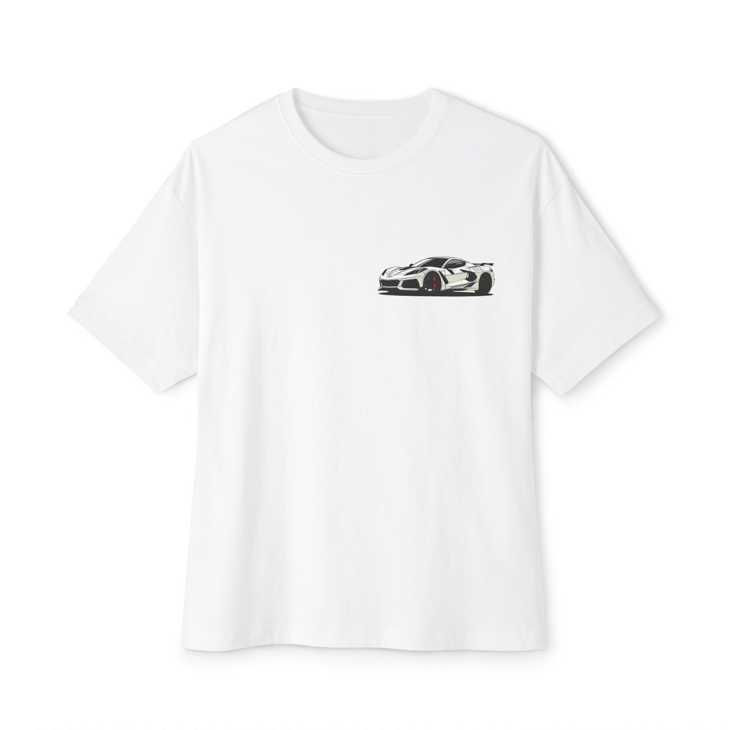 White Corvette Oversized Tee