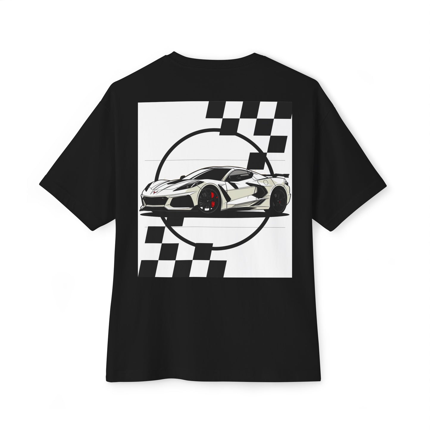 White Corvette Oversized Tee