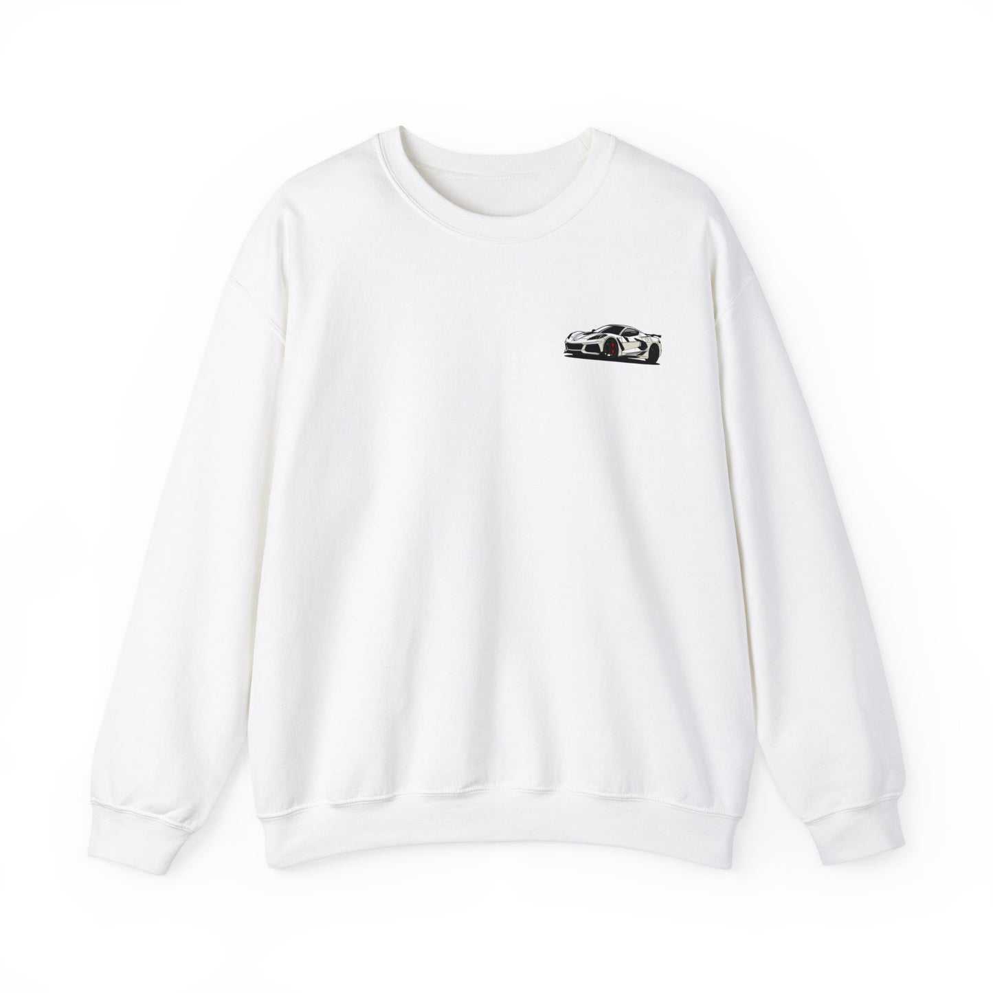 White Corvette Crewneck Sweatshirt