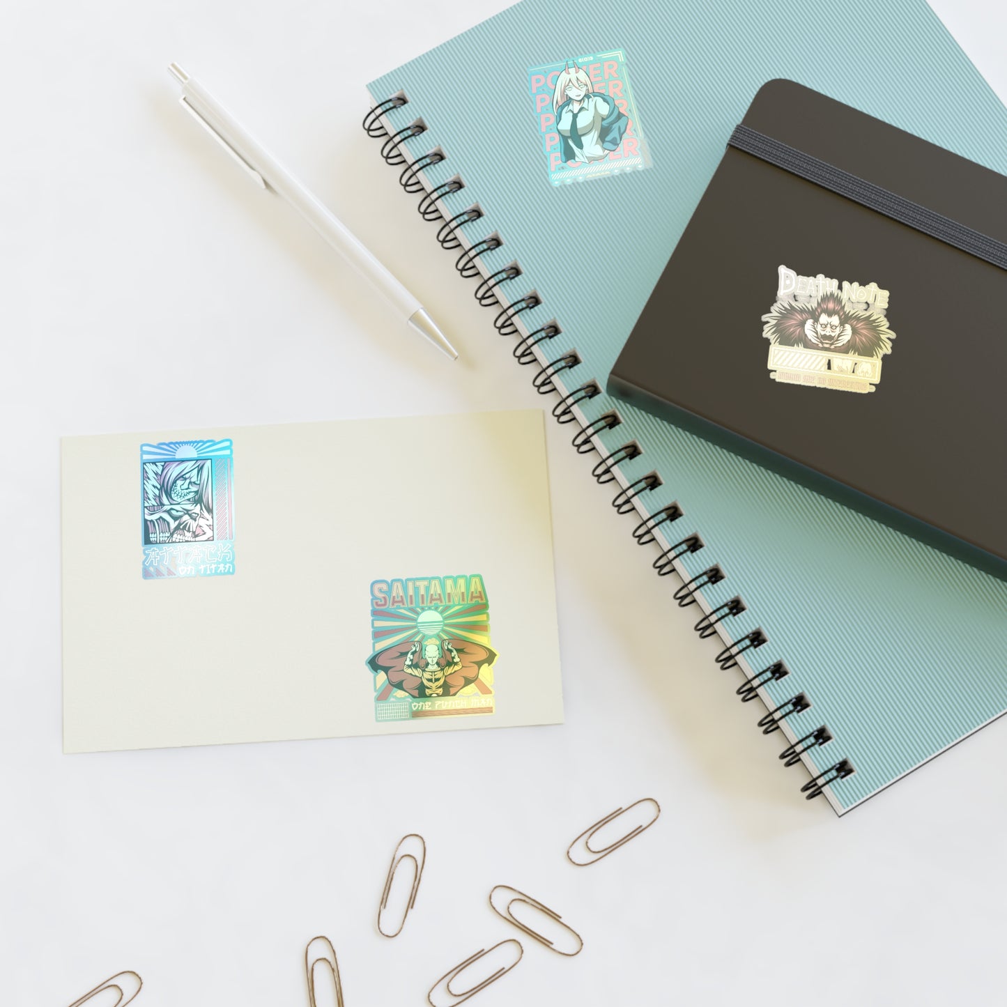 Holographic Anime Sticker Sheets