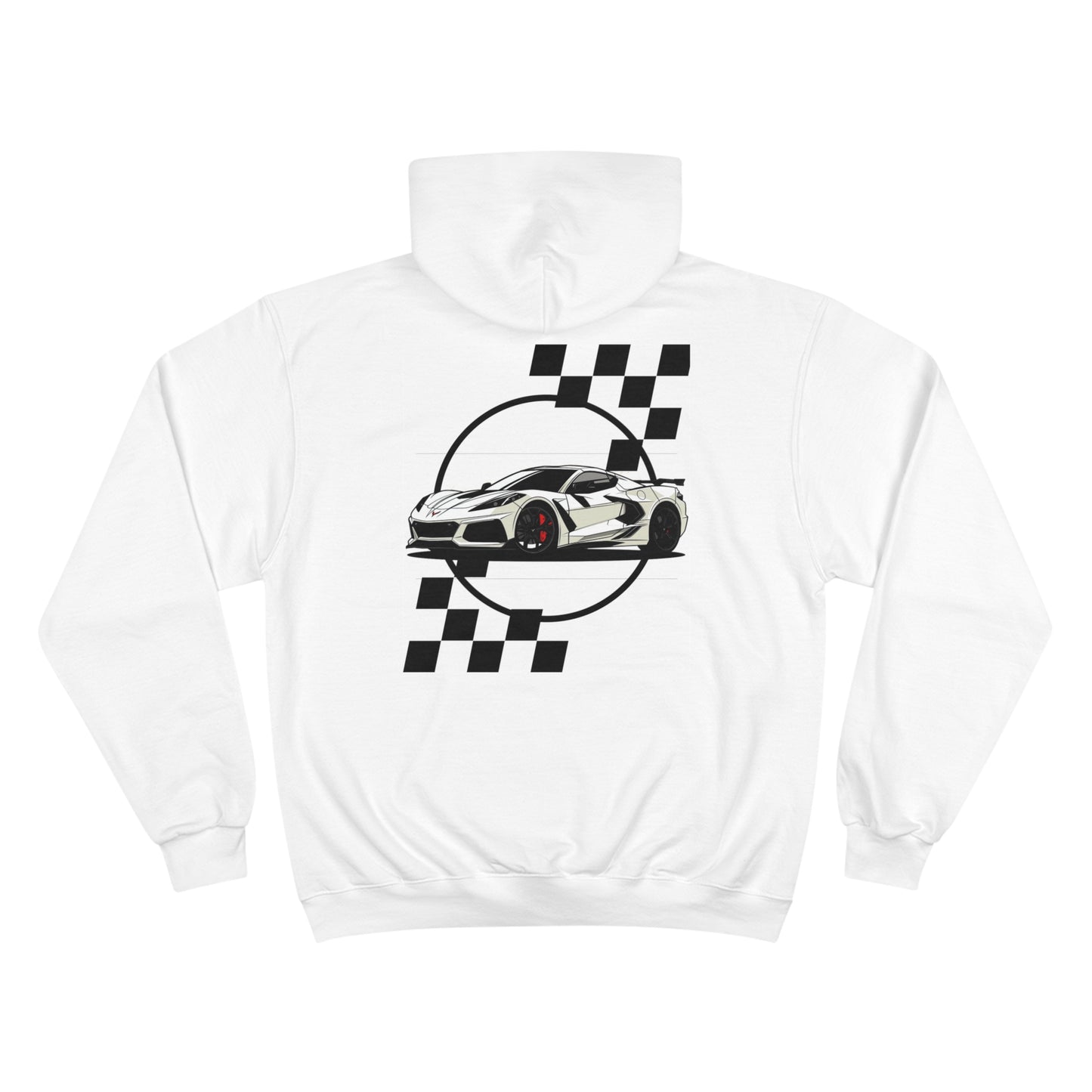 White Corvette Champion Hoodie