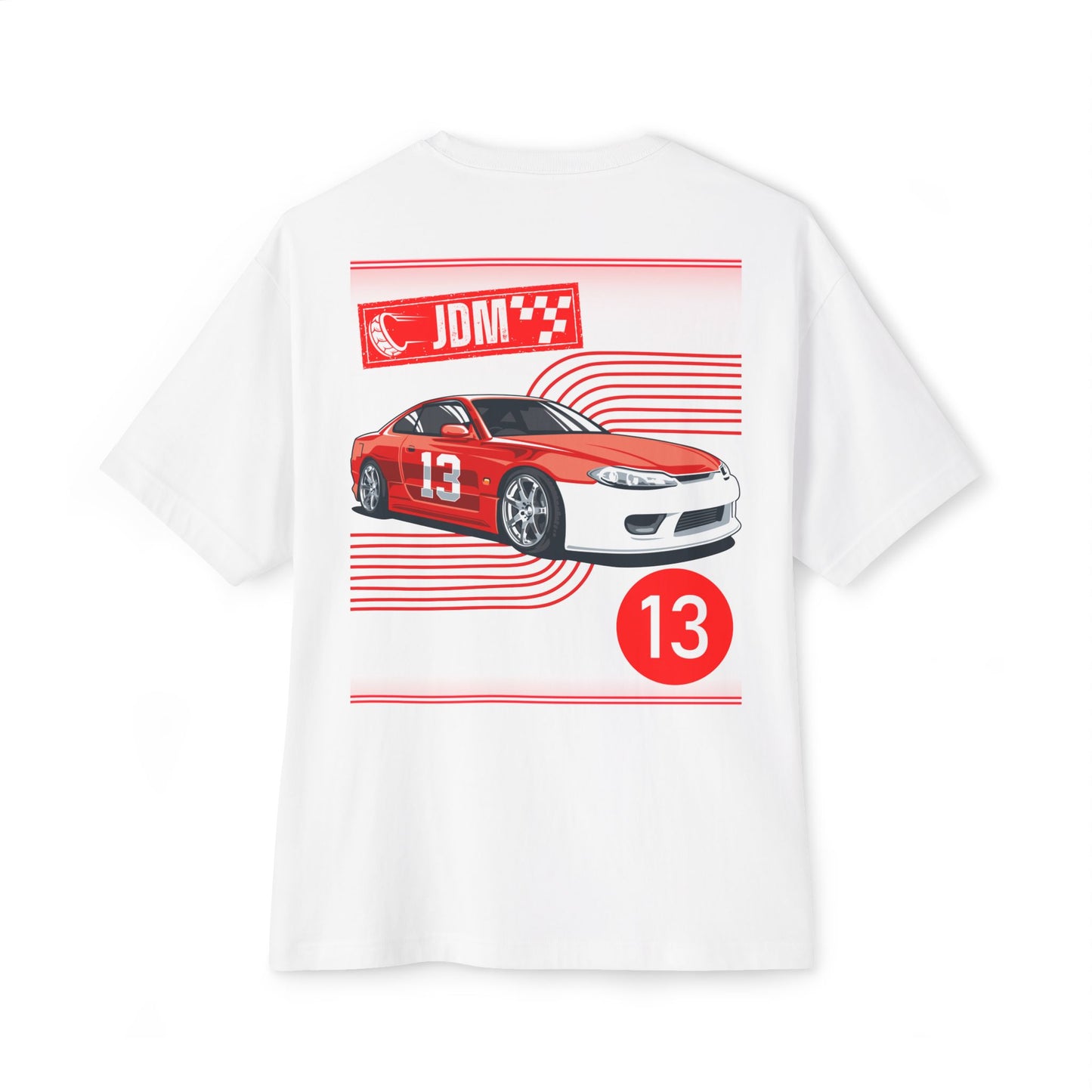 JDM Red 13 Oversized Tee