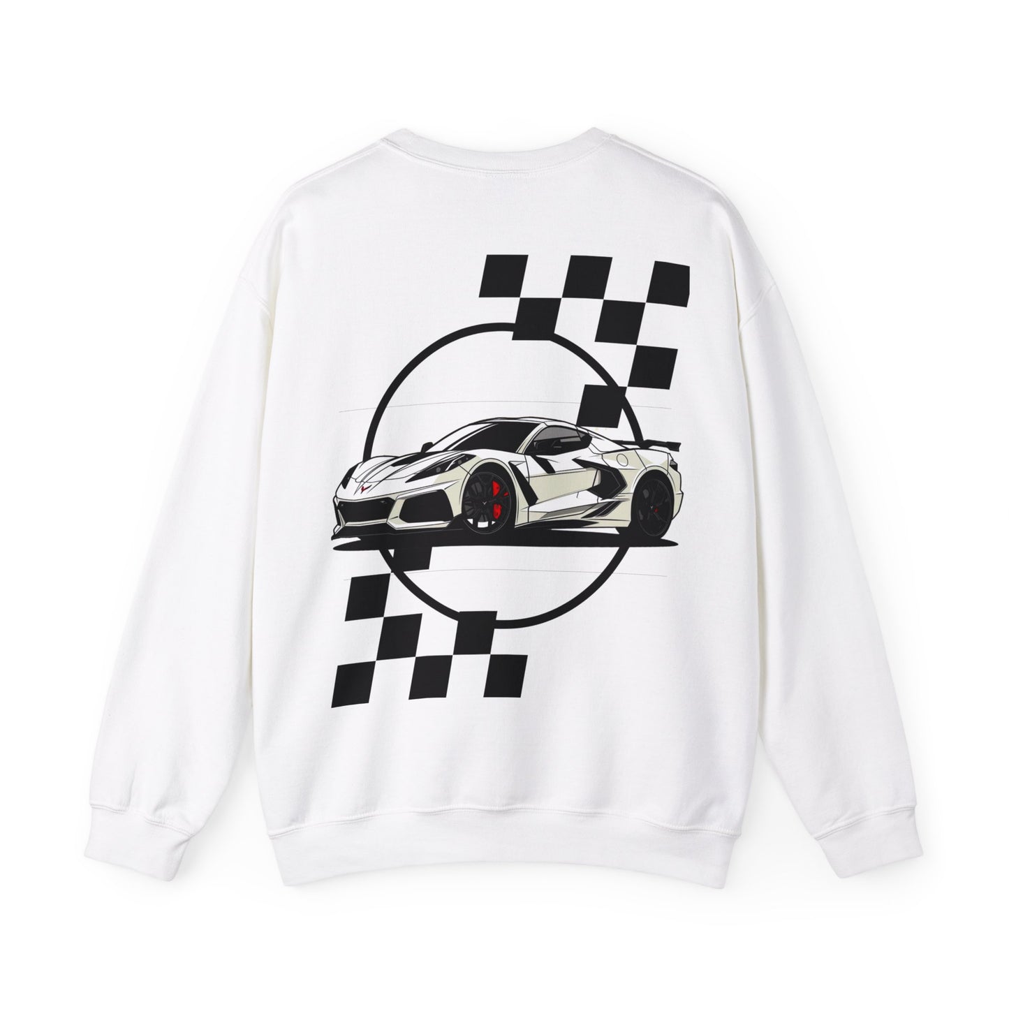 White Corvette Crewneck Sweatshirt