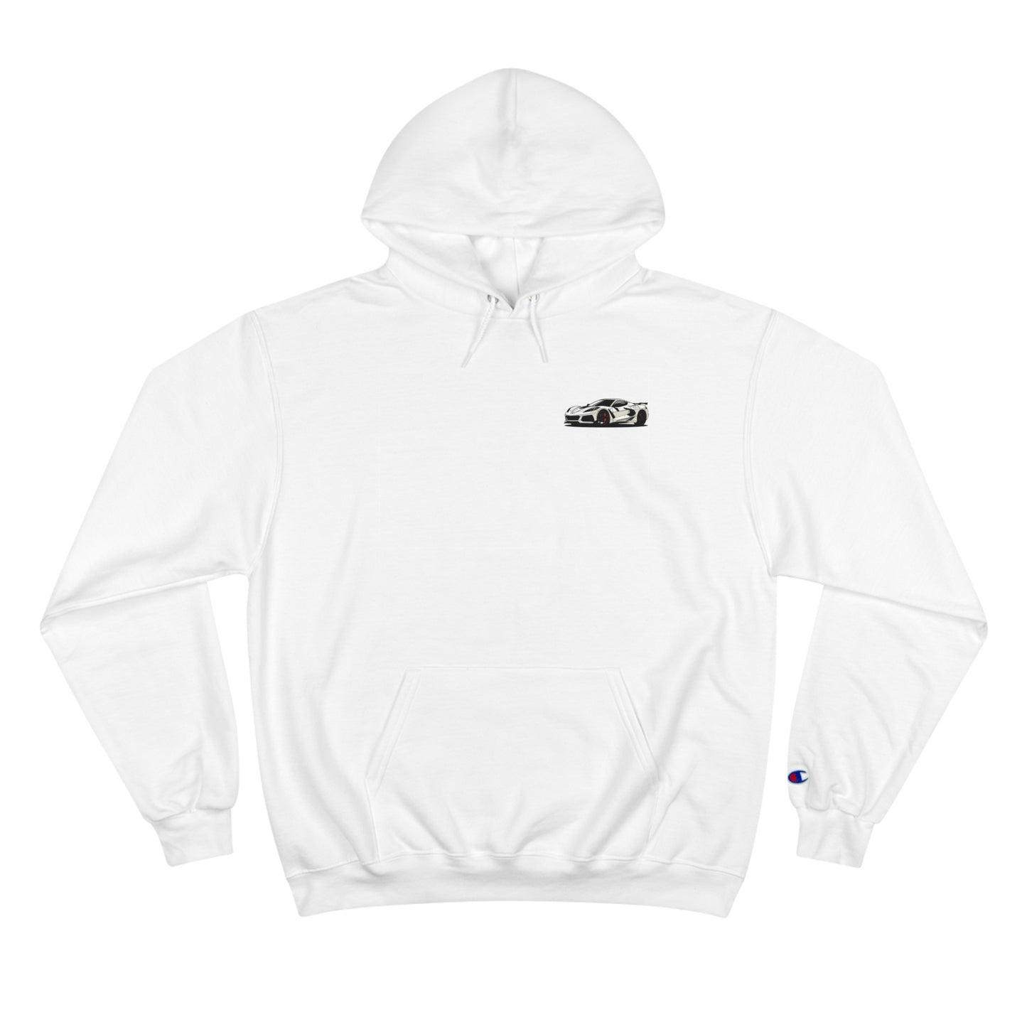 White Corvette Champion Hoodie