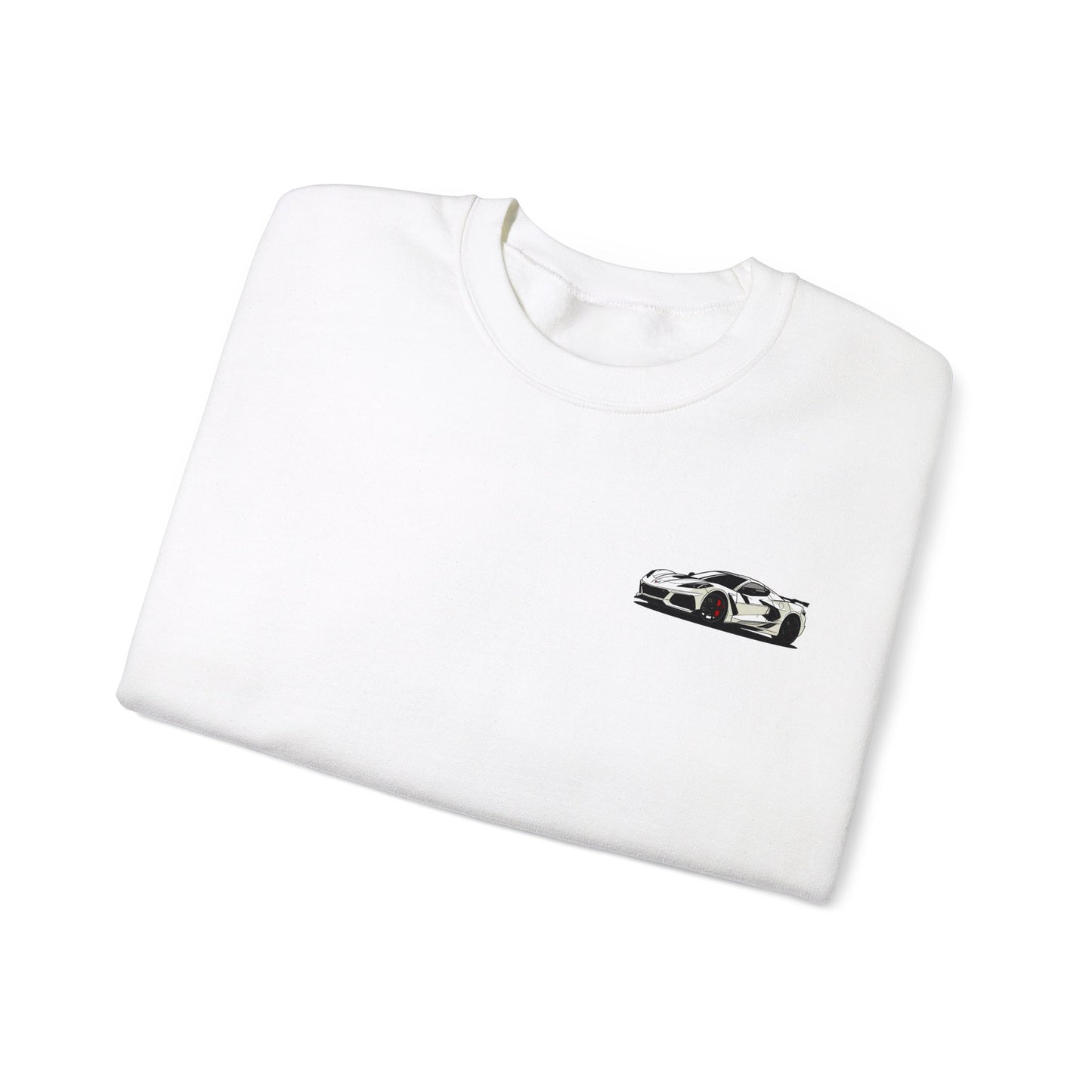 White Corvette Crewneck Sweatshirt