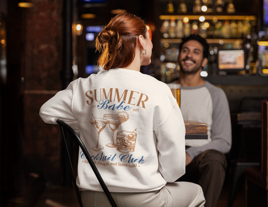 Summer Babe Cocktail Club Crewneck Sweatshirt