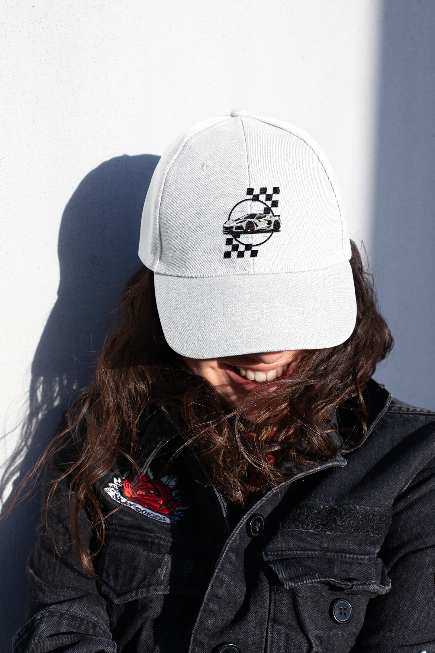 White Corvette Baseball Cap